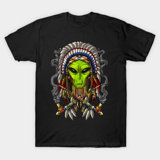 Alien Native American Chief T-Shirt